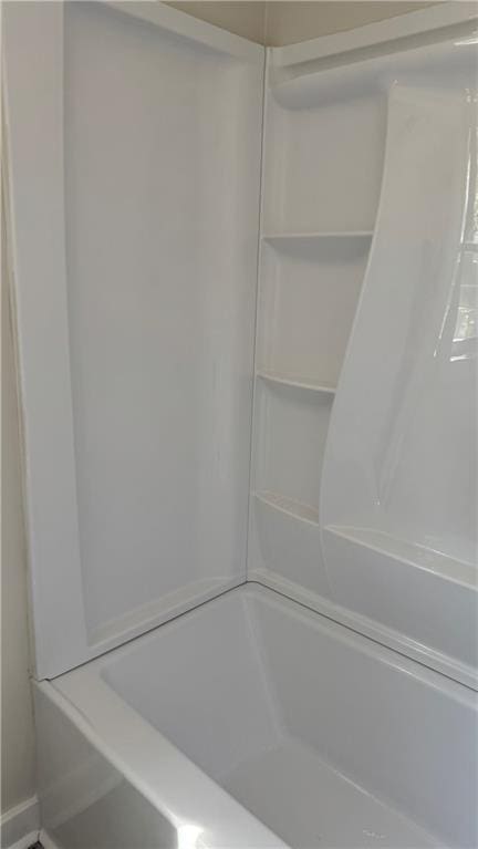 bathroom with a shower