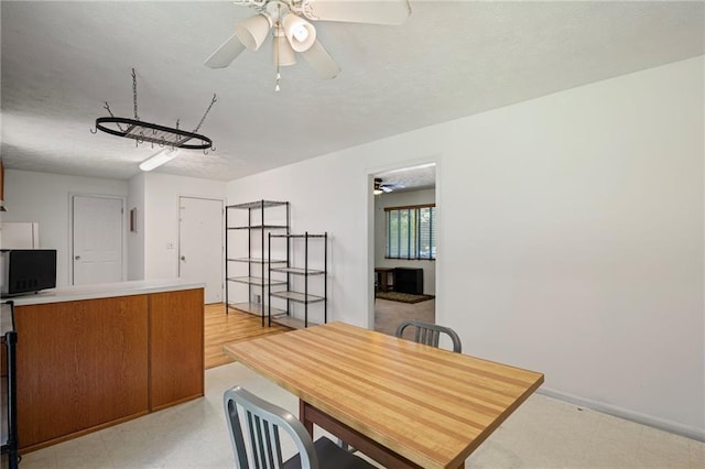 4051 Dixie Ln, Douglasville, GA 30135 - dining space featuring light flooring and a ceiling fan