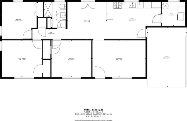 4051 Dixie Ln, Douglasville, GA 30135 - view of floor plan / room layout