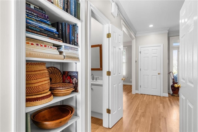 pantry with sink