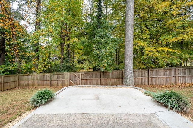 view of patio / terrace with a fenced backyard