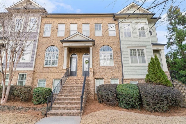 multi unit property with brick siding