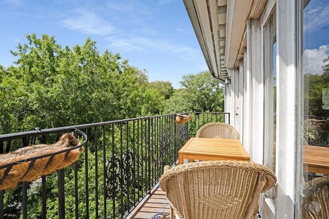 view of balcony