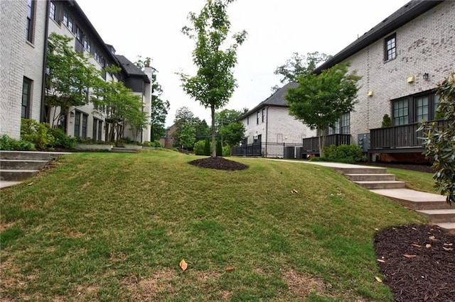 6603 Sterling Dr, Atlanta, GA 30328 - view of yard with central air condition unit