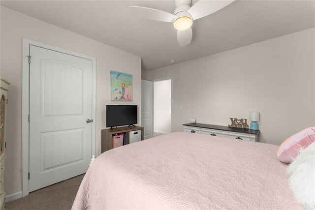 867 Starbuck Pkwy, Pendergrass, GA 30567 - bedroom featuring baseboards, carpet, a ceiling fan, and visible vents