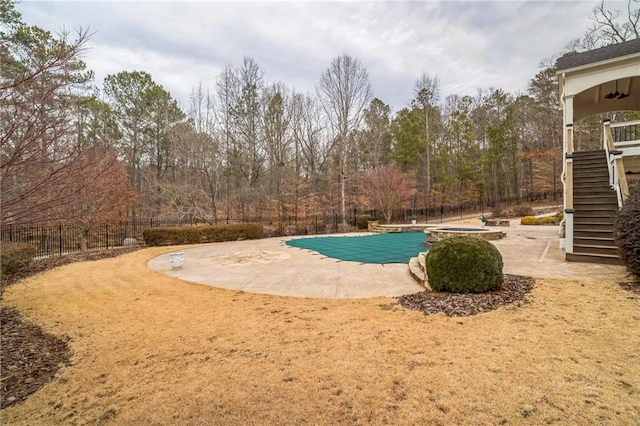 view of pool with a patio