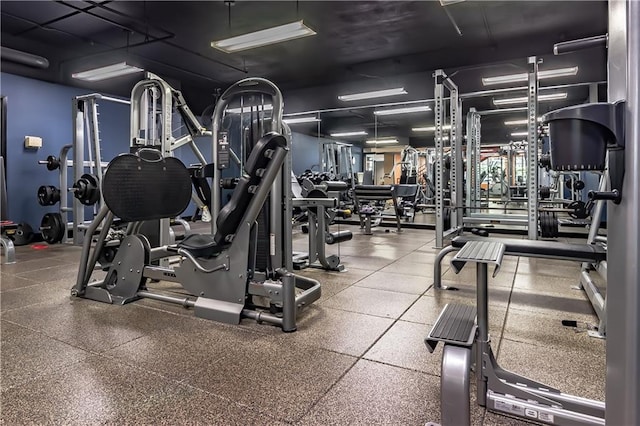 view of exercise room