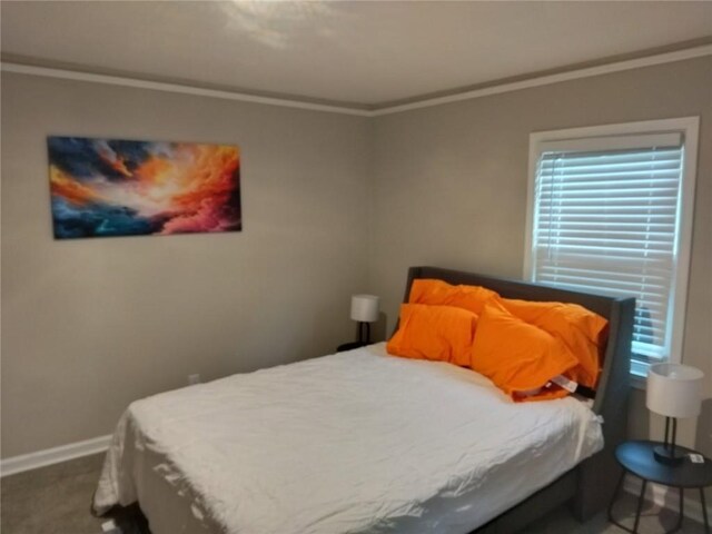 10 Rockmart Dr NW, Atlanta, GA 30314 - carpeted bedroom featuring baseboards and ornamental molding