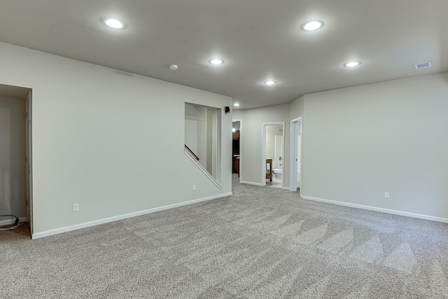 view of carpeted empty room