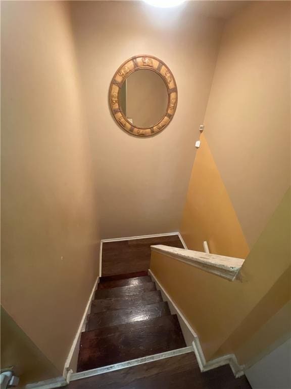 2009 Oak Park Ln, Decatur, GA 30032 - stairway featuring baseboards