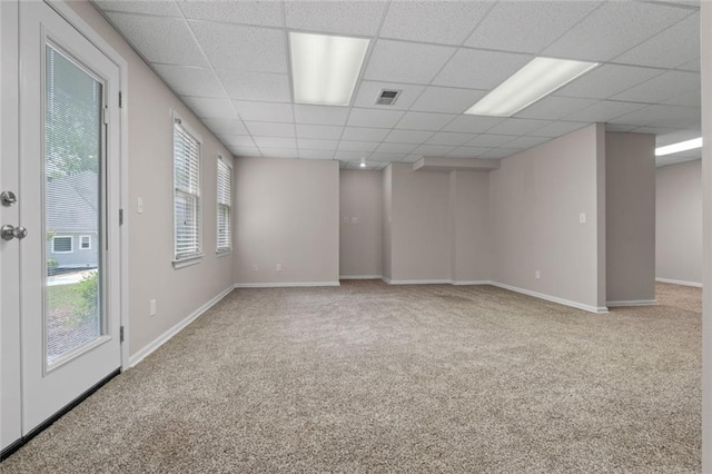 3642 Fowler Rdg, Douglasville, GA 30135 - carpeted spare room with a paneled ceiling and baseboards