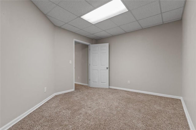 3642 Fowler Rdg, Douglasville, GA 30135 - carpeted spare room featuring baseboards and a drop ceiling