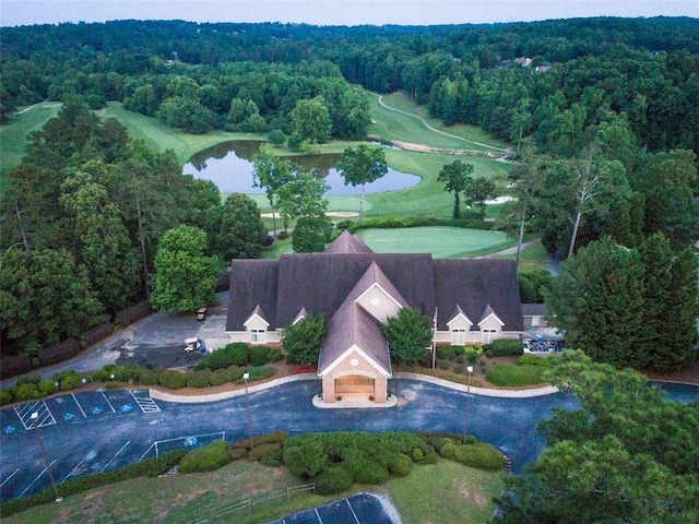 3642 Fowler Rdg, Douglasville, GA 30135 - drone / aerial view of a large body of water and a forest