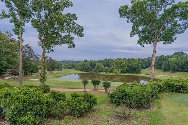 3642 Fowler Rdg, Douglasville, GA 30135 - view of home's community featuring a water view, a lawn, and view of golf course
