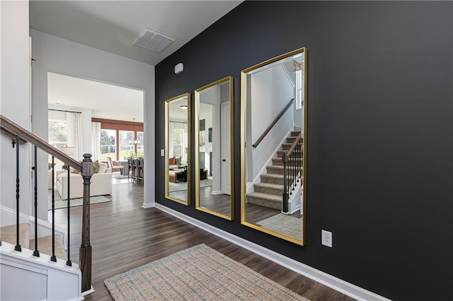 interior space with wood-type flooring