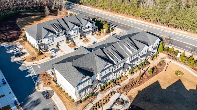 10035 River Rock Dr, Roswell, GA 30076 - aerial view of residential area with a heavily wooded area
