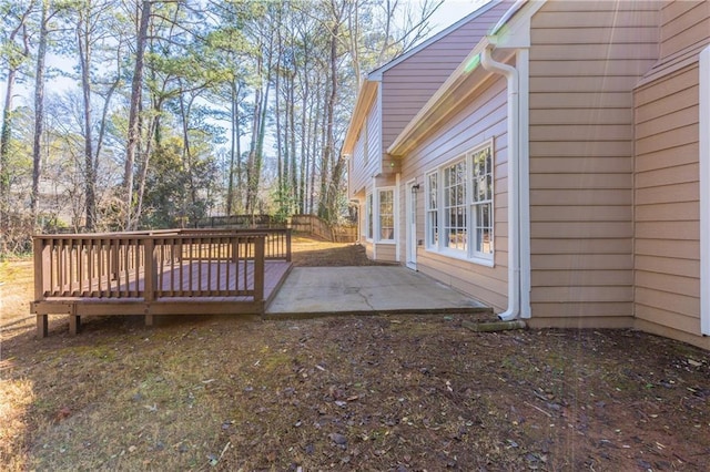 exterior space featuring a patio area