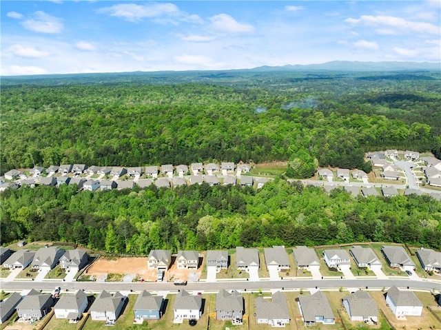 392 Brookstone Trl, Dawsonville, GA 30534 - bird's eye view with a forest view and a residential view