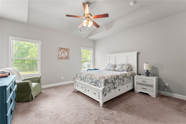 4381 Highland Gate Parkway, Gainesville, GA 30506 - carpeted bedroom with baseboards, visible vents, and ceiling fan