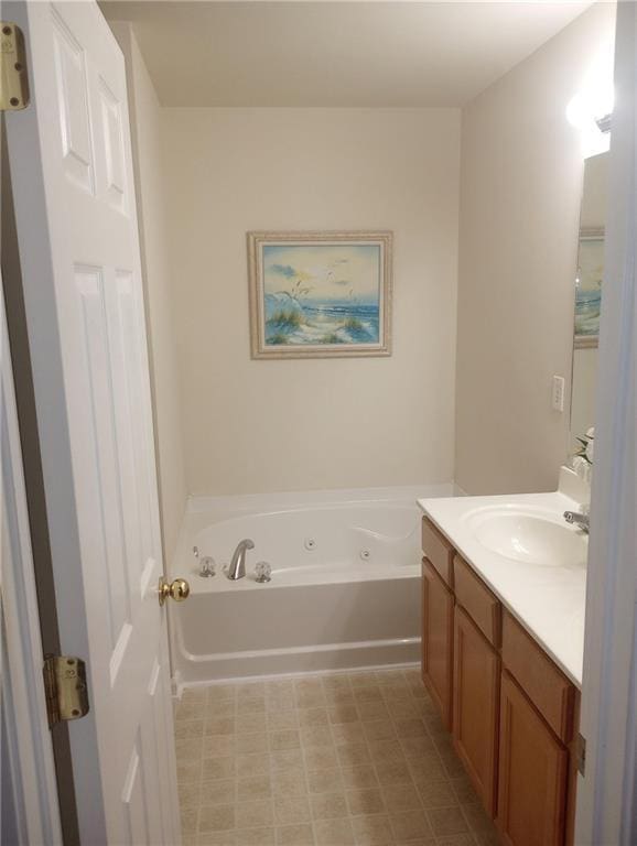 102 Ozark Trl, Canton, GA 30114 - full bathroom featuring a whirlpool tub and vanity