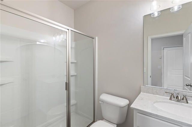 5103 Woodline View Ln, Auburn, GA 30011 - bathroom with a stall shower, toilet, and vanity