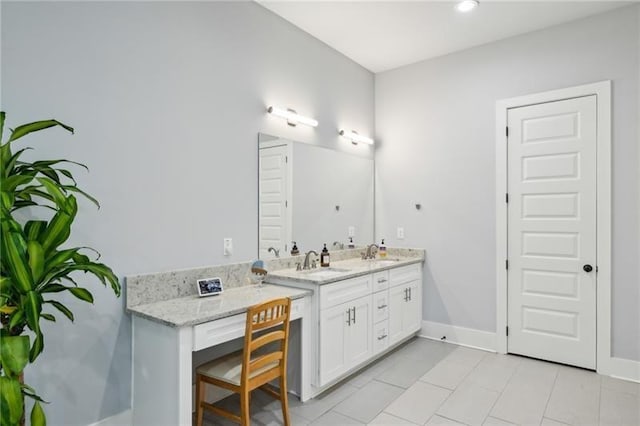 2020 Bixby St SE, Atlanta, GA 30317 - full bathroom with double vanity and tile patterned floors
