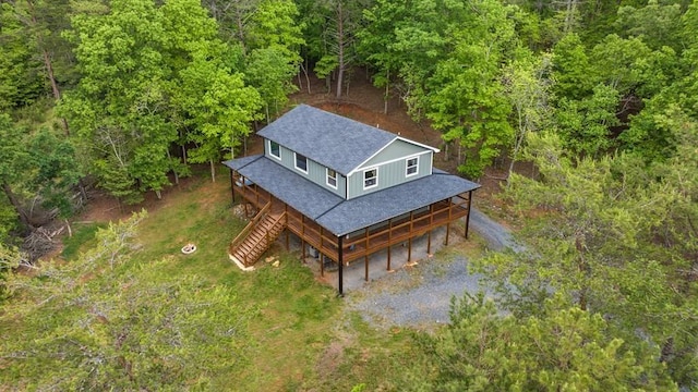 35 Indian Trce, Mineral Bluff, GA 30559 - view from above of property with a forest