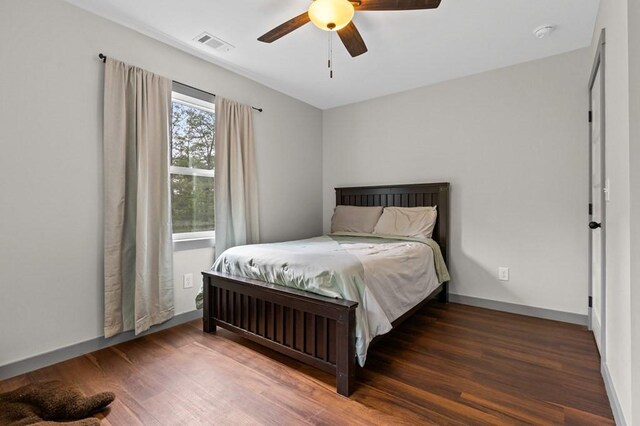 35 Indian Trce, Mineral Bluff, GA 30559 - bedroom featuring wood finished floors, a ceiling fan, and baseboards
