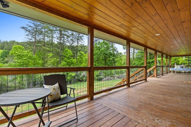 35 Indian Trce, Mineral Bluff, GA 30559 - view of deck
