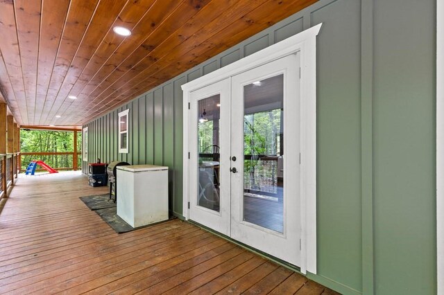 35 Indian Trce, Mineral Bluff, GA 30559 - deck with french doors