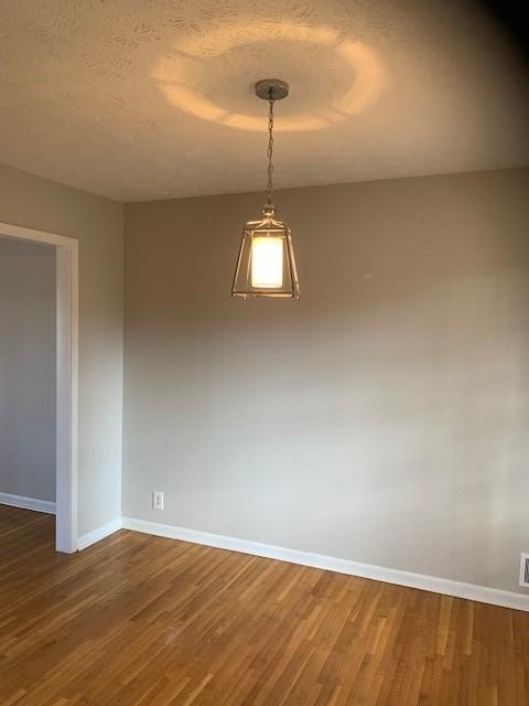 empty room with wood-type flooring