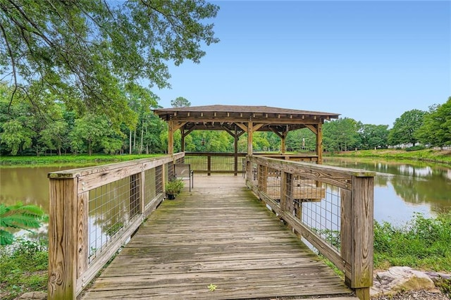 1800 Clairmont Lk Unit A310, Decatur, GA 30033 - dock area with a gazebo and a water view