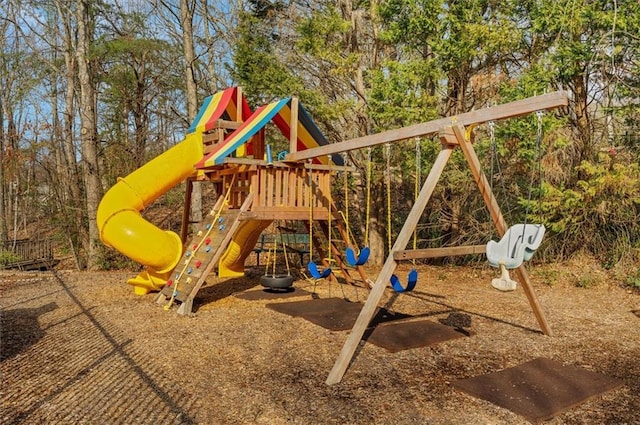 view of jungle gym