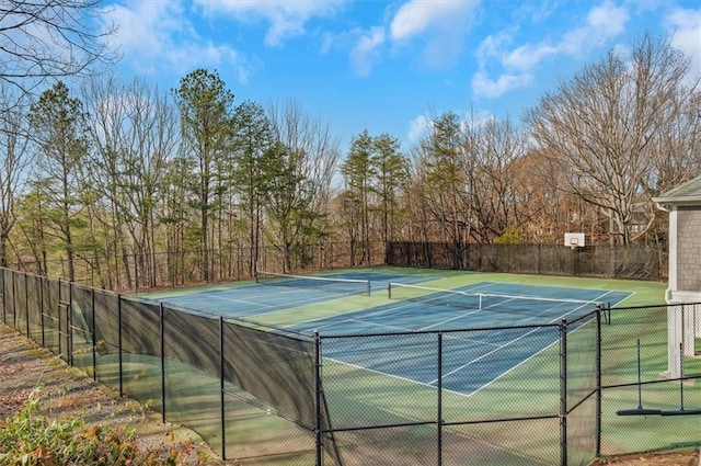 view of tennis court