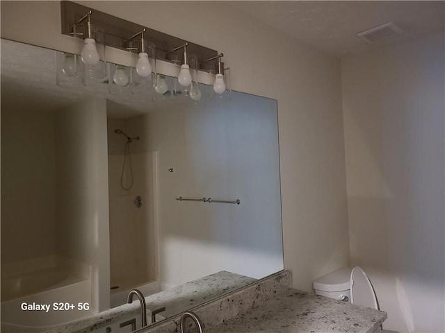 303 Tara Commons Cir, Loganville, GA 30052 - bathroom with a shower, vanity, and a tub