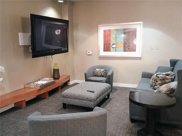 711 Cosmopolitan Dr NE Unit 123, Atlanta, GA 30324 - carpeted living room with baseboards
