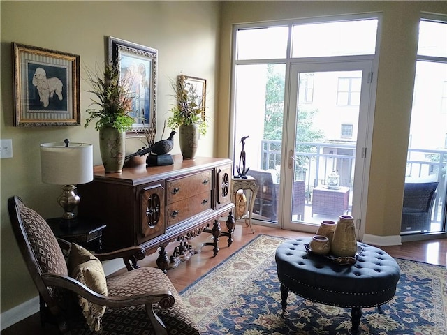 711 Cosmopolitan Dr NE Unit 123, Atlanta, GA 30324 - sitting room featuring wood finished floors