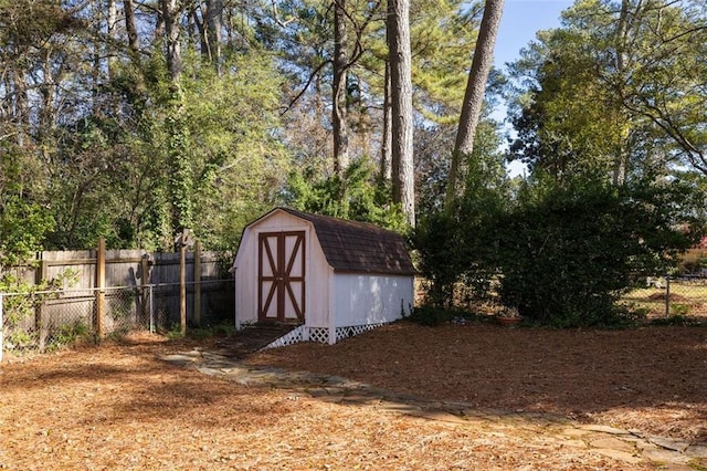 view of outdoor structure