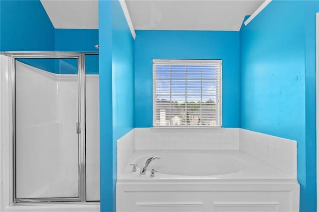 3039 Tuscan Ridge Dr, Snellville, GA 30039 - bathroom featuring a garden tub and a stall shower