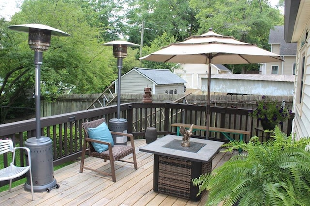 728 Antone St NW, Atlanta, GA 30318 - wooden terrace featuring a fenced backyard