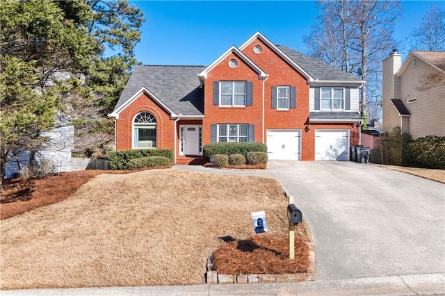 front of property featuring a garage