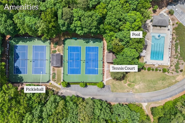 birds eye view of property
