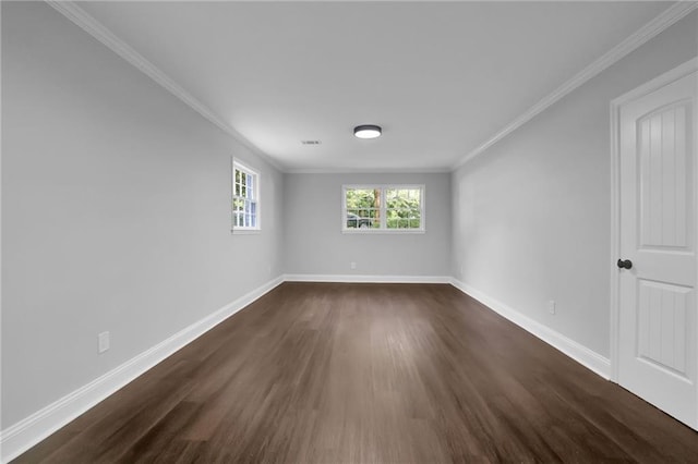 4669 Dunover Cir, Atlanta, GA 30360 - spare room with crown molding and dark wood-type flooring