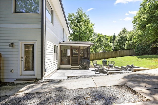 1297 Conway Rd, Decatur, GA 30030 - view of patio with a sunroom