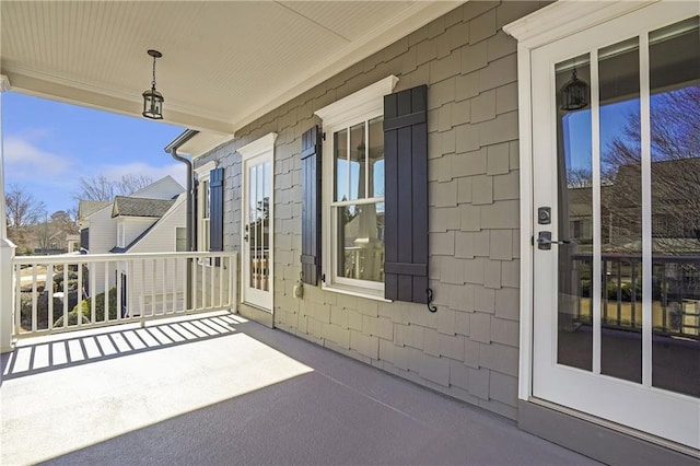 view of patio featuring covered porch