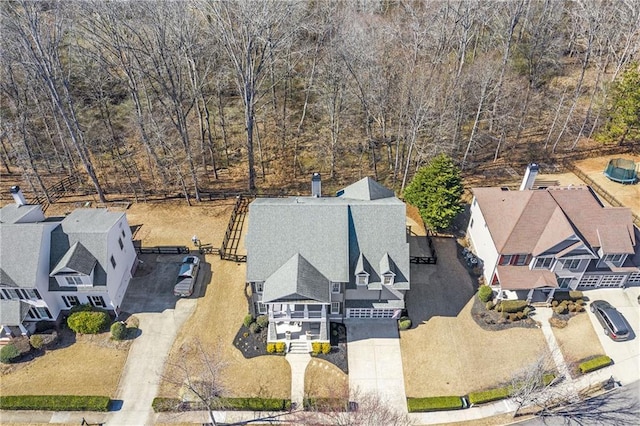 birds eye view of property