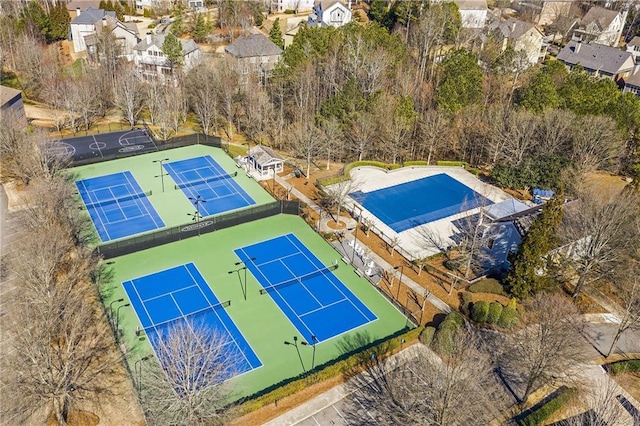 birds eye view of property