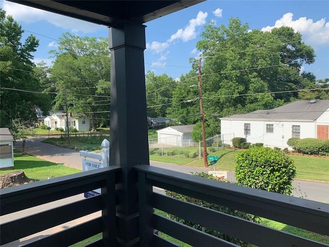 view of balcony