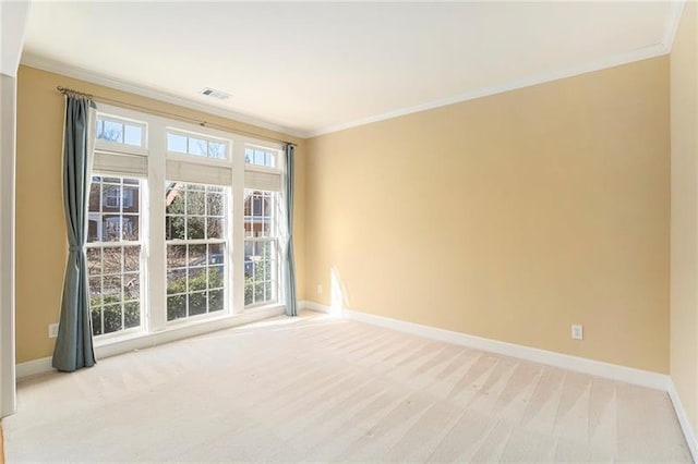 3505 Belridge Ln, Smyrna, GA 30080 - carpeted empty room with baseboards and ornamental molding