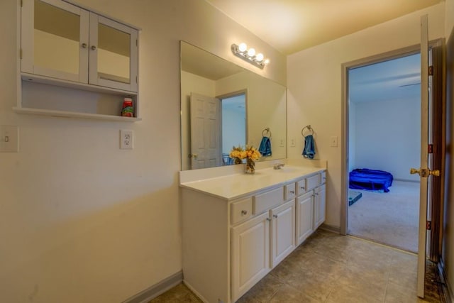 bathroom with vanity